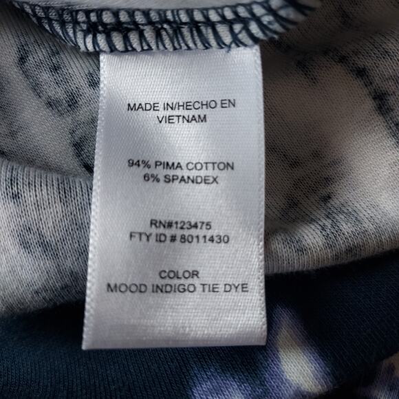 🔴3/$20 Ellen Tracy Blue Tie Dye Casual Dress Size S - Picture 9 of 9